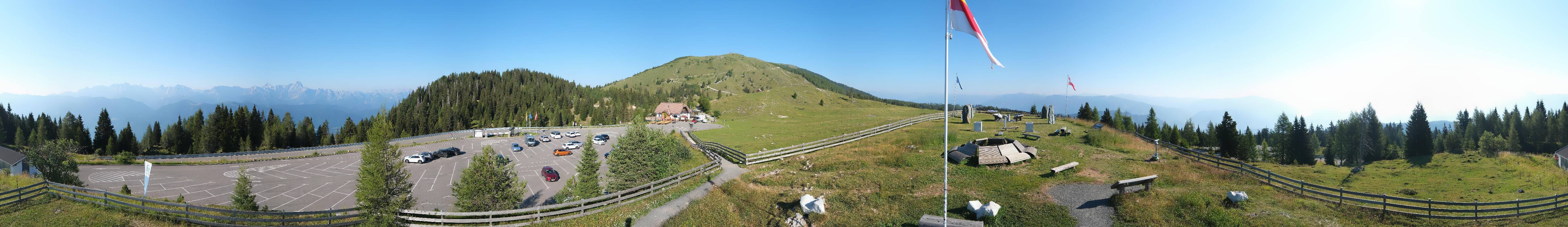 Archiv Foto Webcam Villacher Alpenstraße - Aussichtspunkt Rosstratten