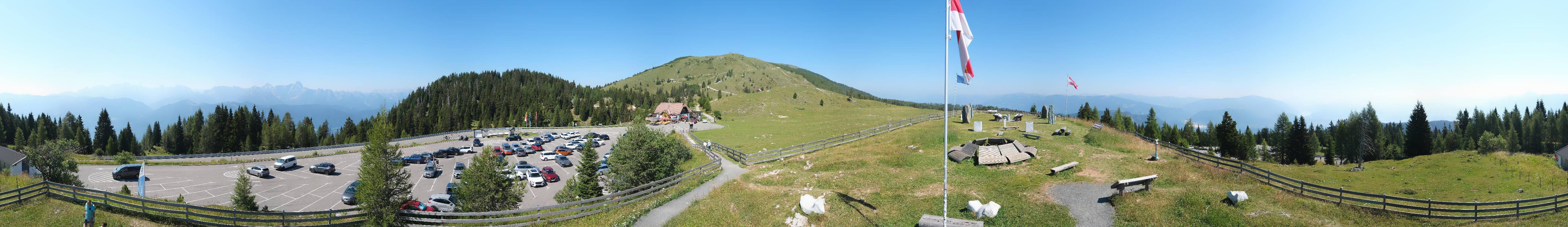 Archiv Foto Webcam Villacher Alpenstraße - Aussichtspunkt Rosstratten