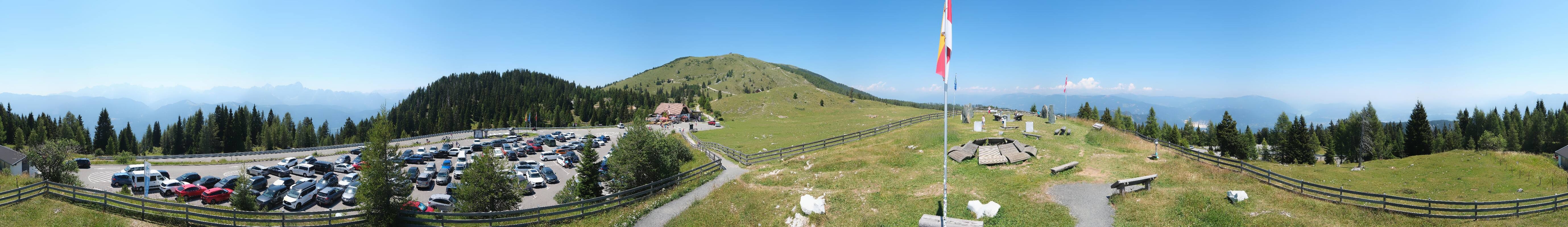 Archiv Foto Webcam Villacher Alpenstraße - Aussichtspunkt Rosstratten
