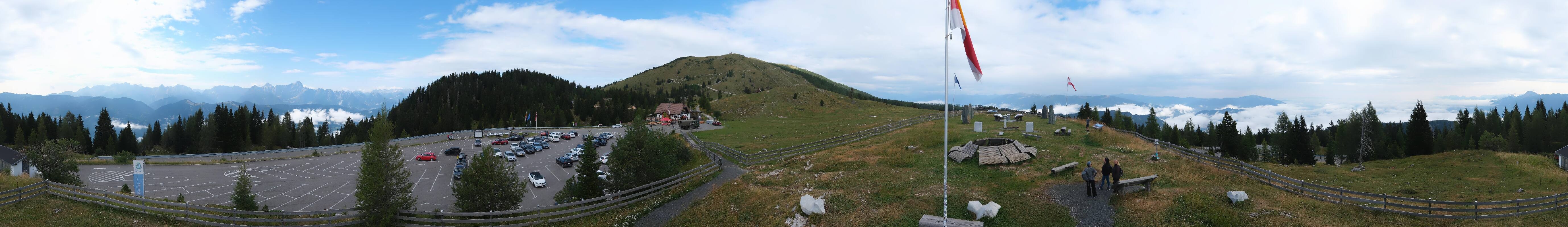 Archiv Foto Webcam Villacher Alpenstraße - Aussichtspunkt Rosstratten