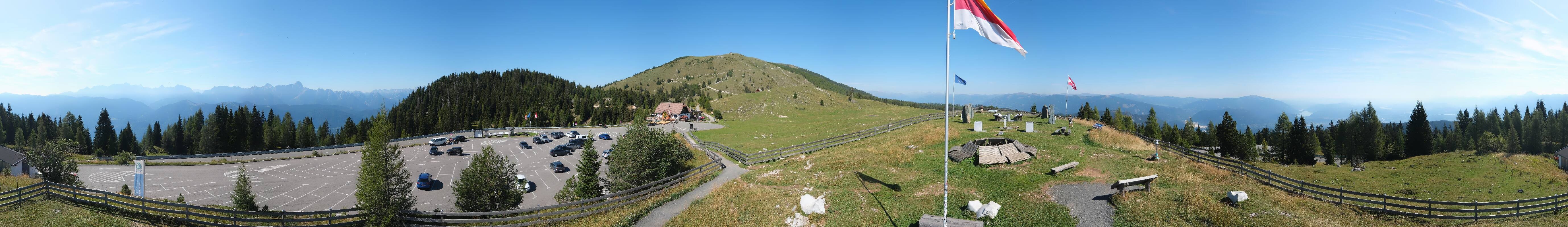 Archiv Foto Webcam Villacher Alpenstraße - Aussichtspunkt Rosstratten