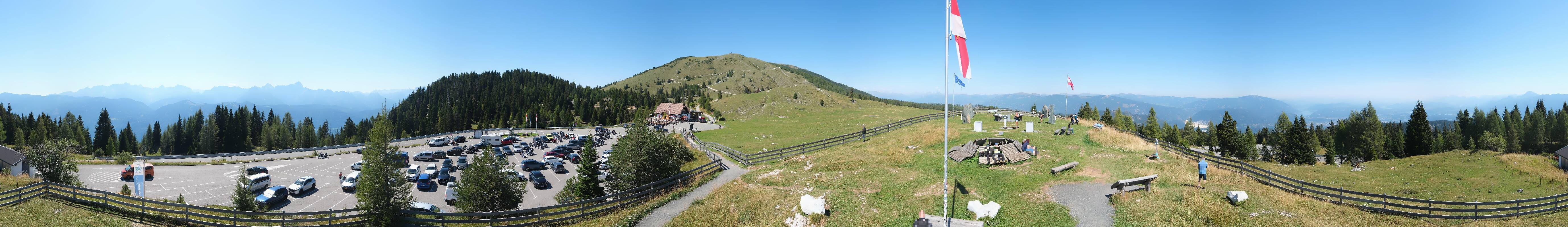 Archiv Foto Webcam Villacher Alpenstraße - Aussichtspunkt Rosstratten