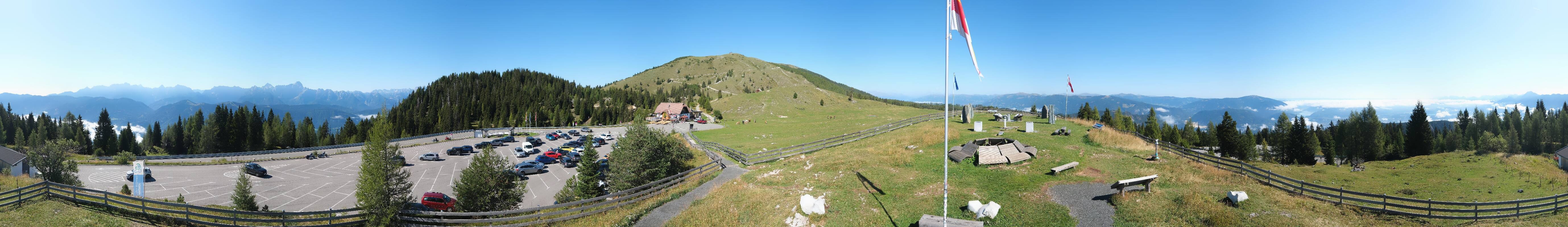 Archiv Foto Webcam Villacher Alpenstraße - Aussichtspunkt Rosstratten