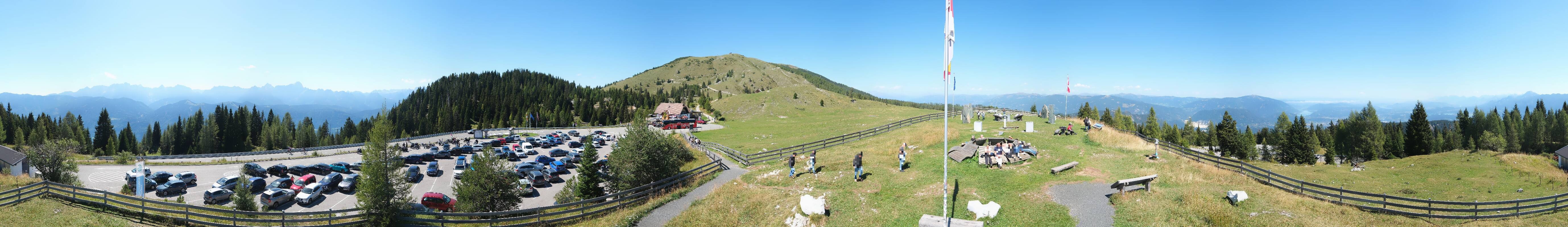 Archiv Foto Webcam Villacher Alpenstraße - Aussichtspunkt Rosstratten