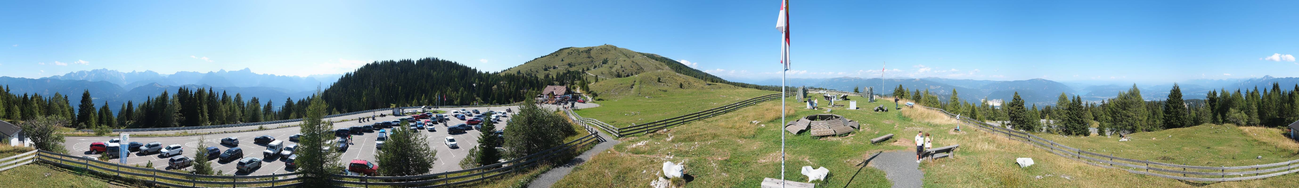 Archiv Foto Webcam Villacher Alpenstraße - Aussichtspunkt Rosstratten