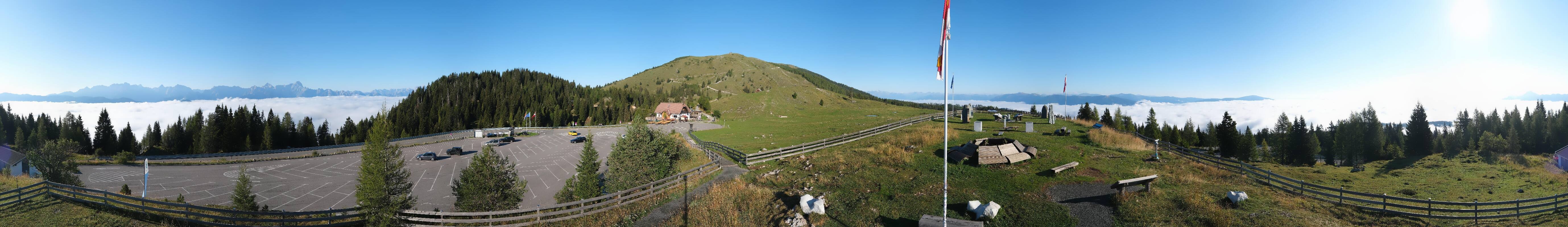 Archiv Foto Webcam Villacher Alpenstraße - Aussichtspunkt Rosstratten