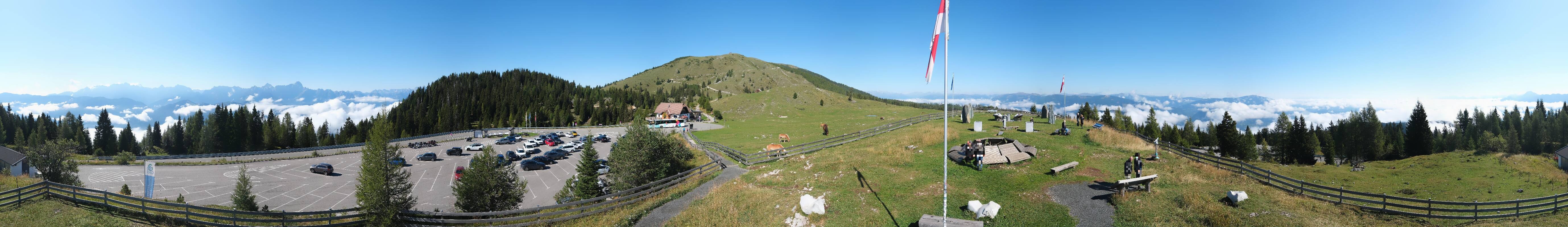Archiv Foto Webcam Villacher Alpenstraße - Aussichtspunkt Rosstratten