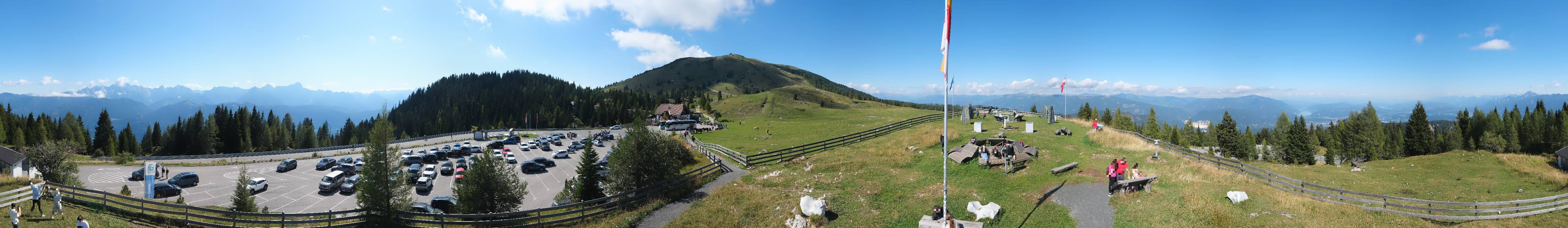 Archiv Foto Webcam Villacher Alpenstraße - Aussichtspunkt Rosstratten