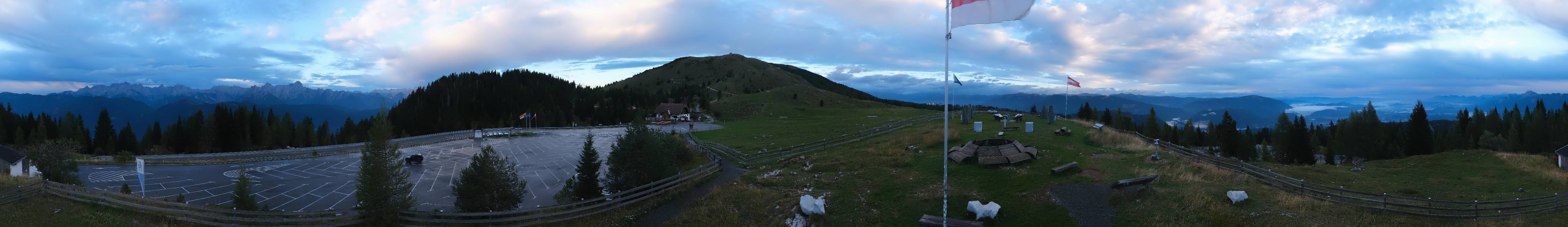 Archiv Foto Webcam Villacher Alpenstraße - Aussichtspunkt Rosstratten