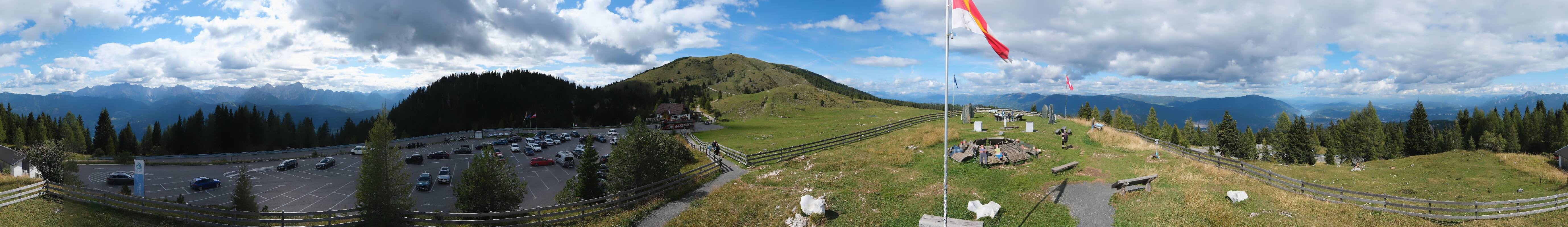 Archiv Foto Webcam Villacher Alpenstraße - Aussichtspunkt Rosstratten