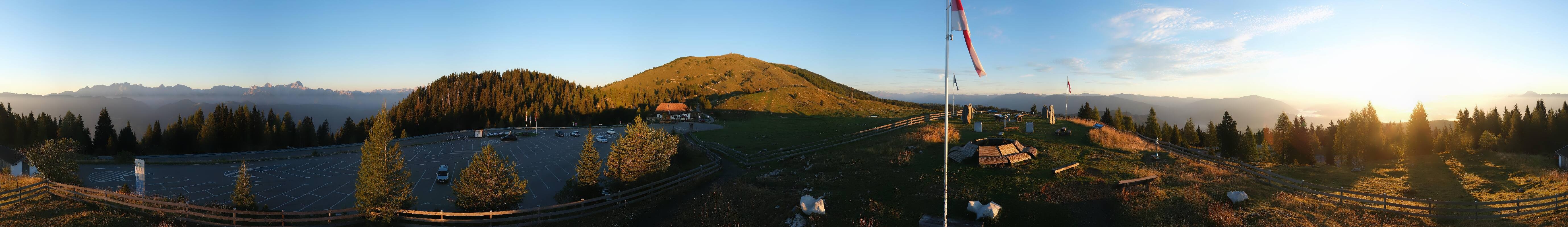 Archiv Foto Webcam Villacher Alpenstraße - Aussichtspunkt Rosstratten