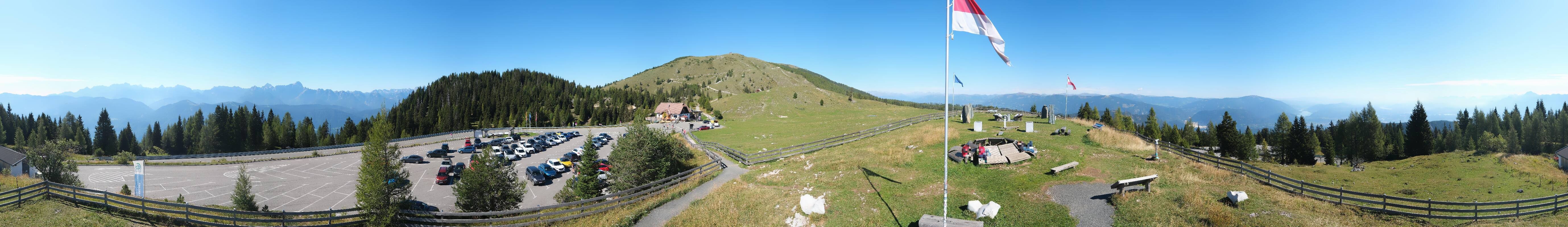 Archiv Foto Webcam Villacher Alpenstraße - Aussichtspunkt Rosstratten
