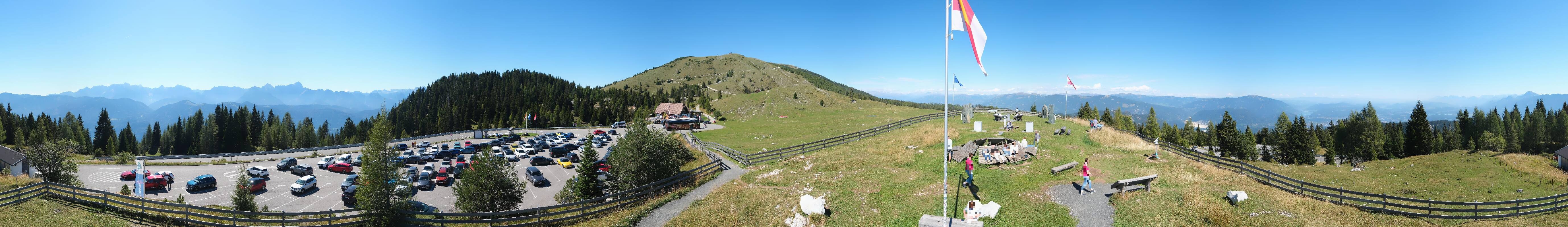 Archiv Foto Webcam Villacher Alpenstraße - Aussichtspunkt Rosstratten