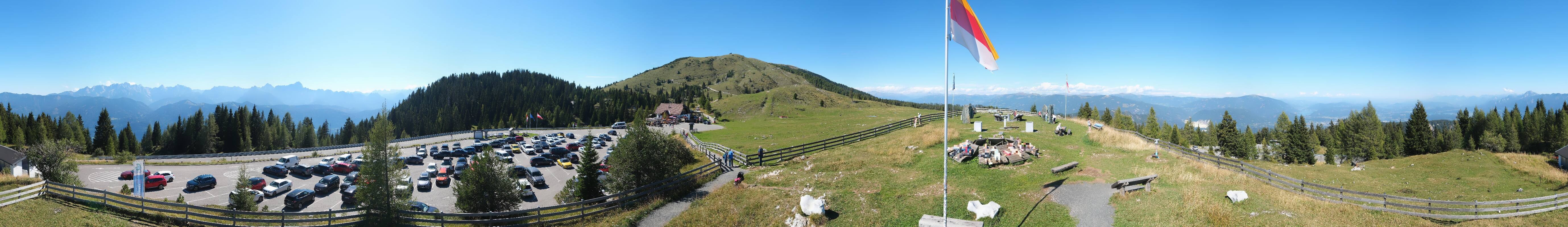 Archiv Foto Webcam Villacher Alpenstraße - Aussichtspunkt Rosstratten