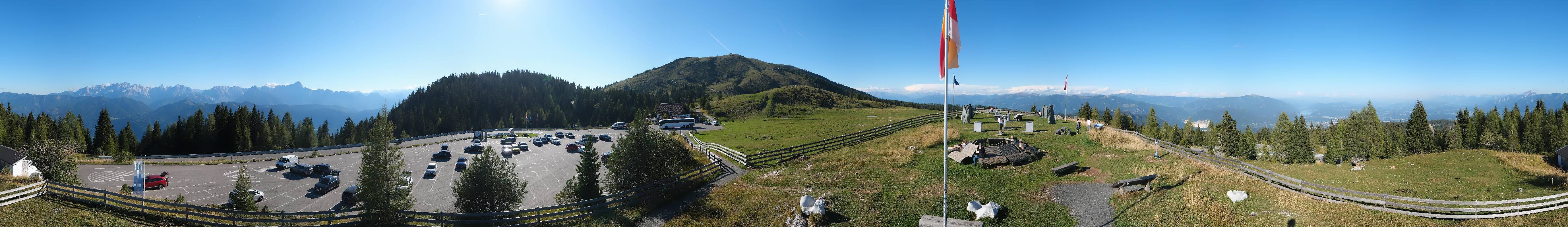 Archiv Foto Webcam Villacher Alpenstraße - Aussichtspunkt Rosstratten