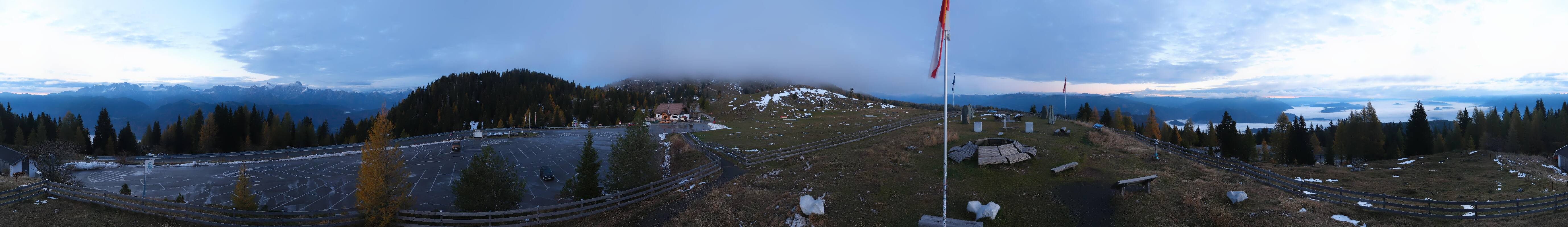 Archiv Foto Webcam Villacher Alpenstraße - Aussichtspunkt Rosstratten