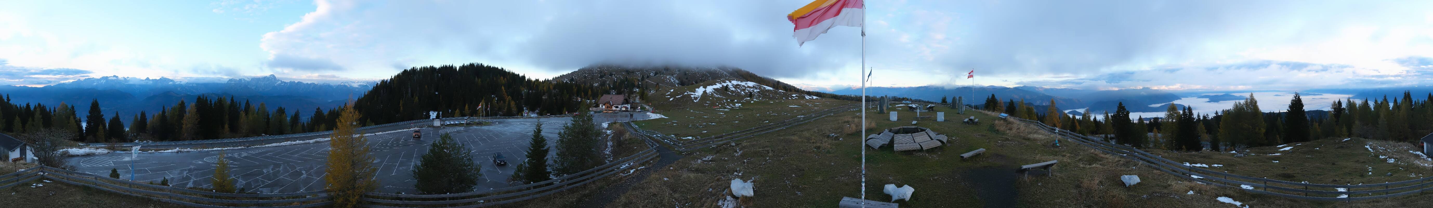 Archiv Foto Webcam Villacher Alpenstraße - Aussichtspunkt Rosstratten