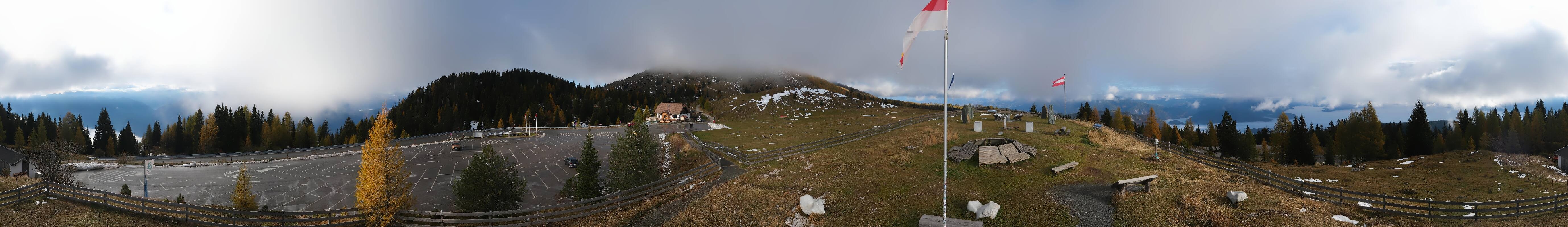 Archiv Foto Webcam Villacher Alpenstraße - Aussichtspunkt Rosstratten
