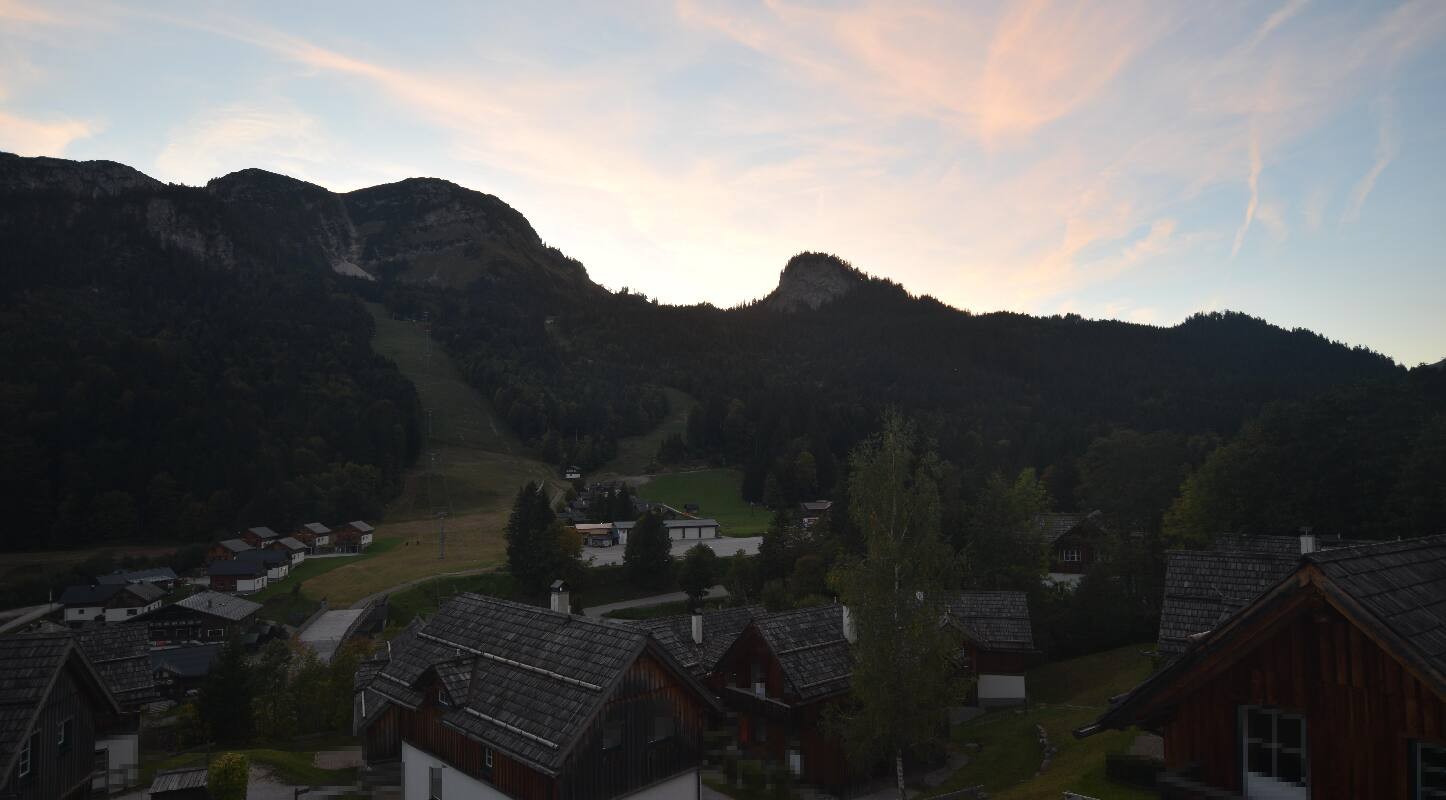 Archiv Foto Webcam Loser Altaussee - Sesselbahn Sandling-Jet