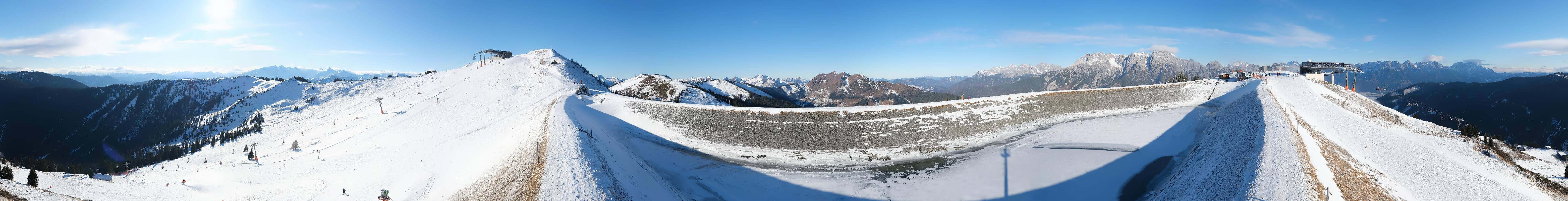 Archiv Foto Webcam Leogang - Ausblick vom Großen Asitz