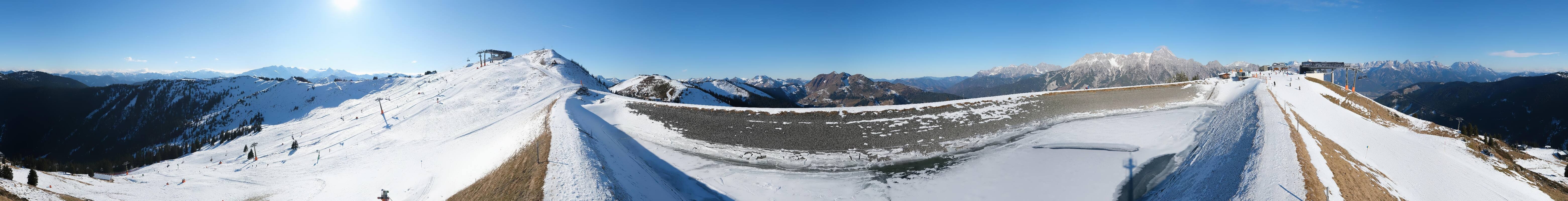Archiv Foto Webcam Leogang - Ausblick vom Großen Asitz