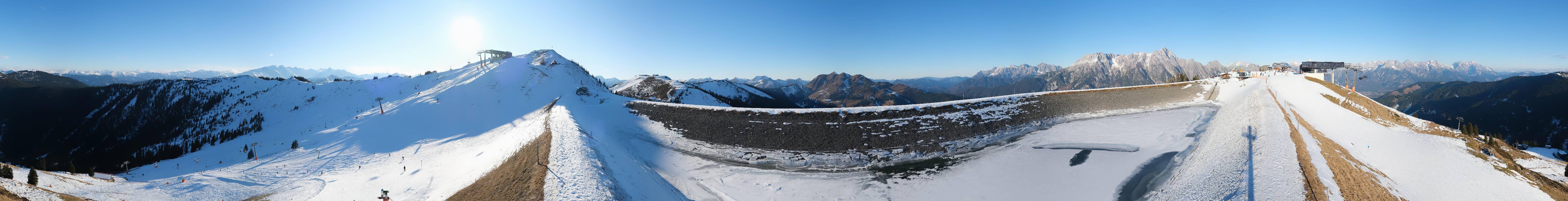 Archiv Foto Webcam Leogang - Ausblick vom Großen Asitz