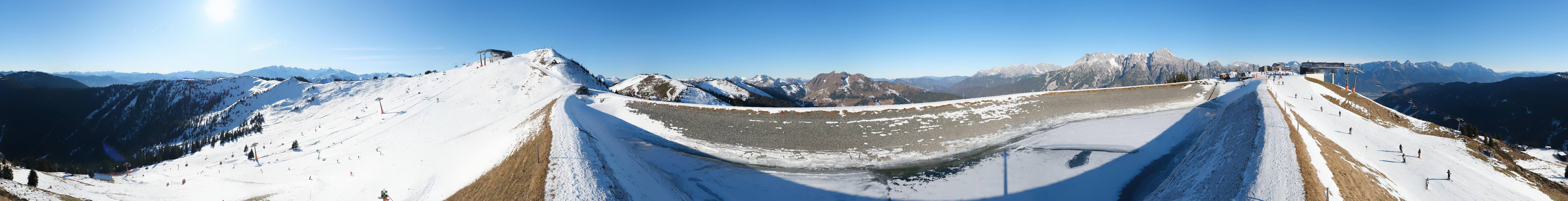 Archiv Foto Webcam Leogang - Ausblick vom Großen Asitz