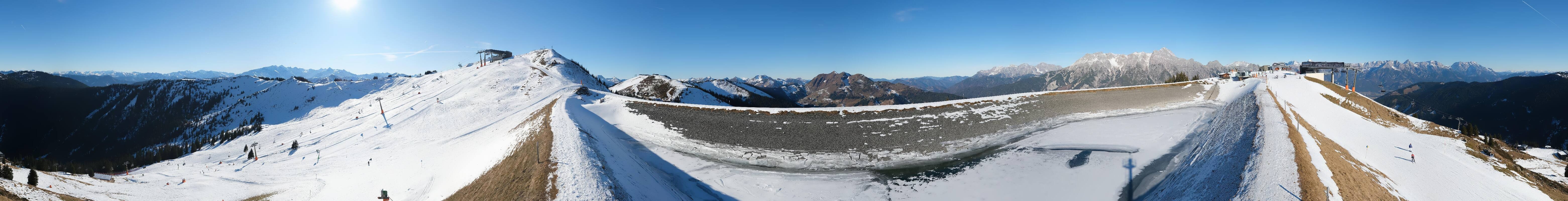 Archiv Foto Webcam Leogang - Ausblick vom Großen Asitz