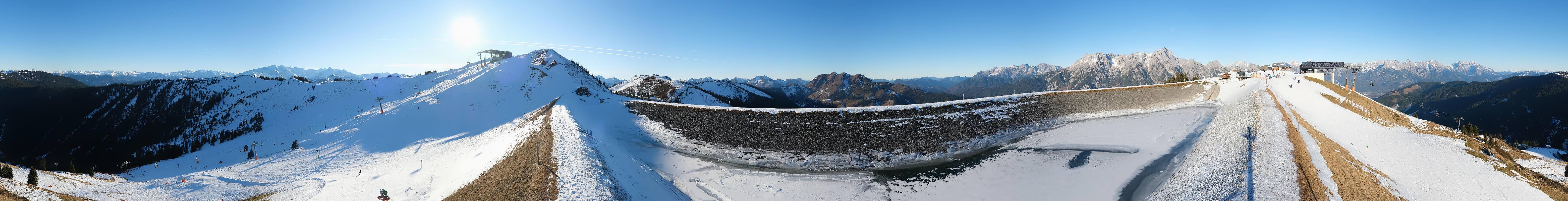 Archiv Foto Webcam Leogang - Ausblick vom Großen Asitz
