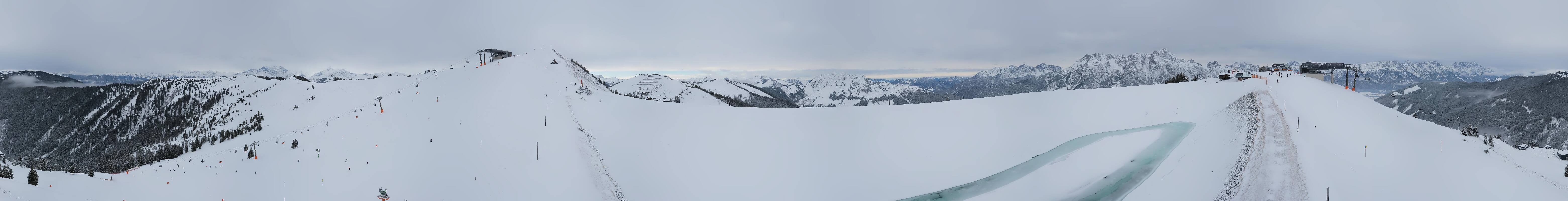 Archiv Foto Webcam Leogang - Ausblick vom Großen Asitz