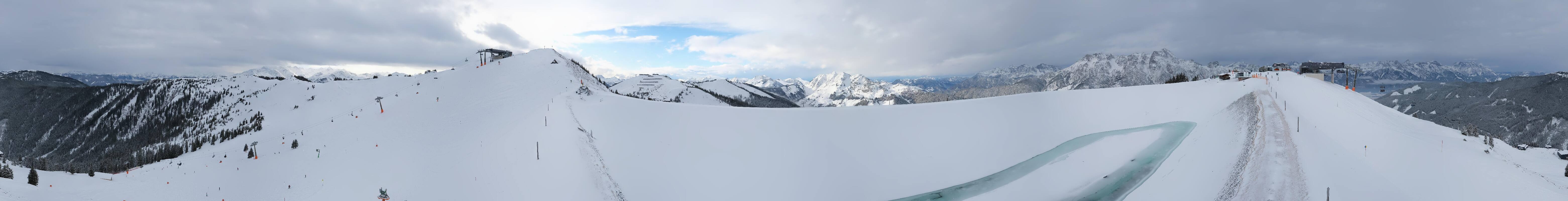 Archiv Foto Webcam Leogang - Ausblick vom Großen Asitz