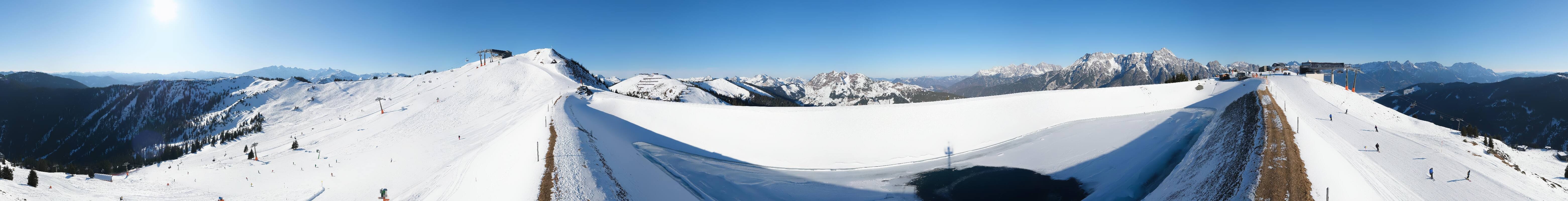 Archived image Webcam Leogang - View from Großer Asitz
