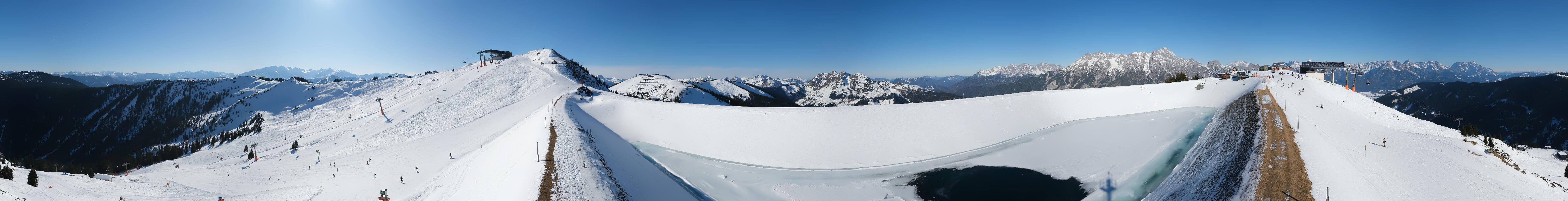Archived image Webcam Leogang - View from Großer Asitz