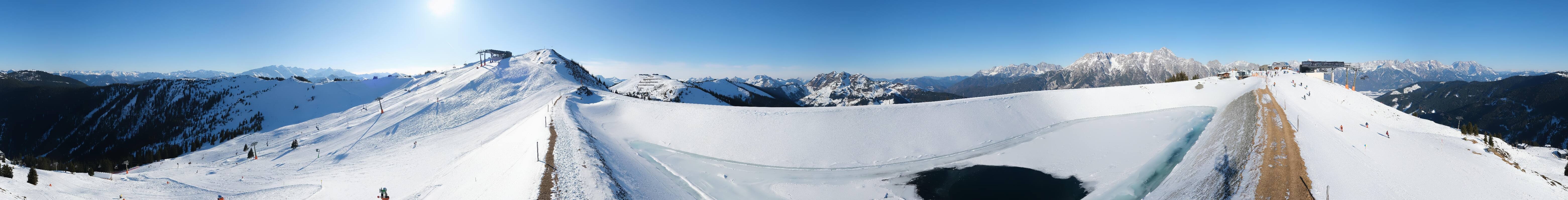 Archived image Webcam Leogang - View from Großer Asitz