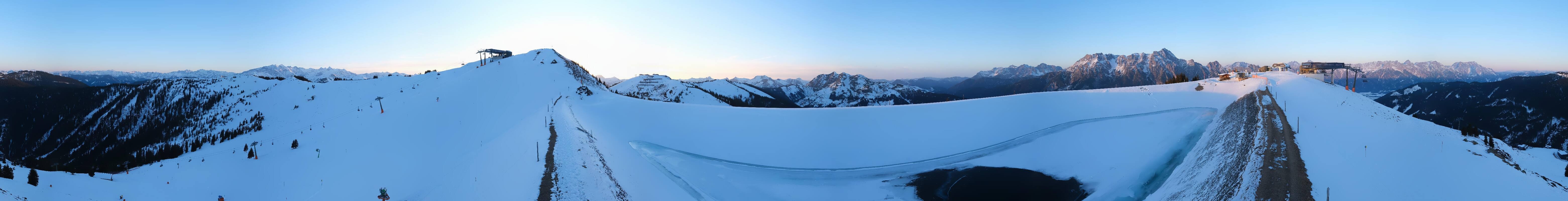 Archived image Webcam Leogang - View from Großer Asitz
