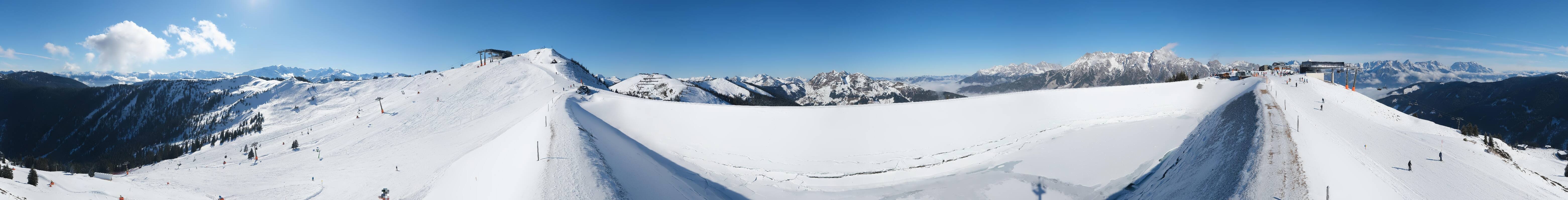 Archived image Webcam Leogang - View from Großer Asitz