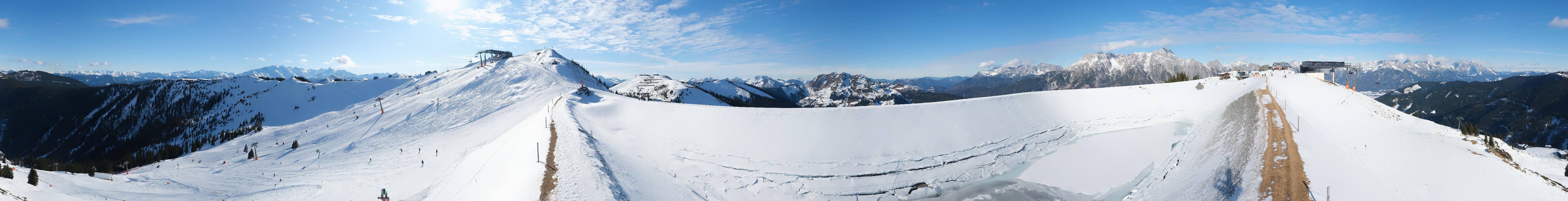Archiv Foto Webcam Leogang - Ausblick vom Großen Asitz