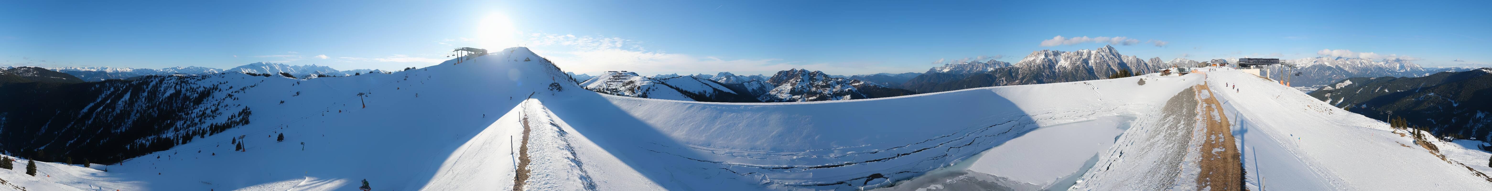 Archiv Foto Webcam Leogang - Ausblick vom Großen Asitz