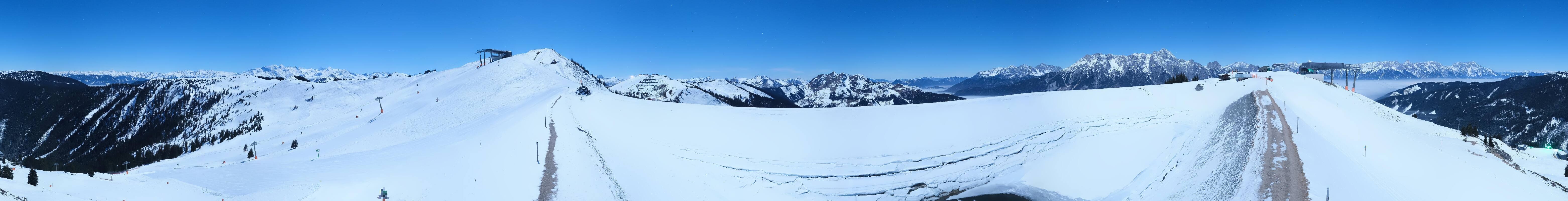 Archiv Foto Webcam Leogang - Ausblick vom Großen Asitz