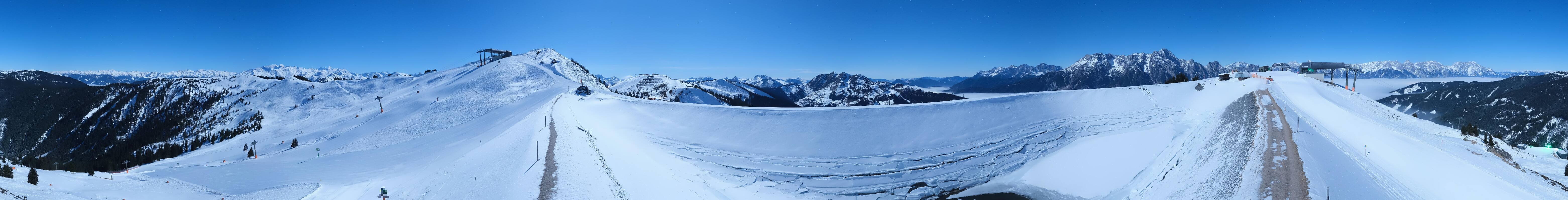 Archiv Foto Webcam Leogang - Ausblick vom Großen Asitz