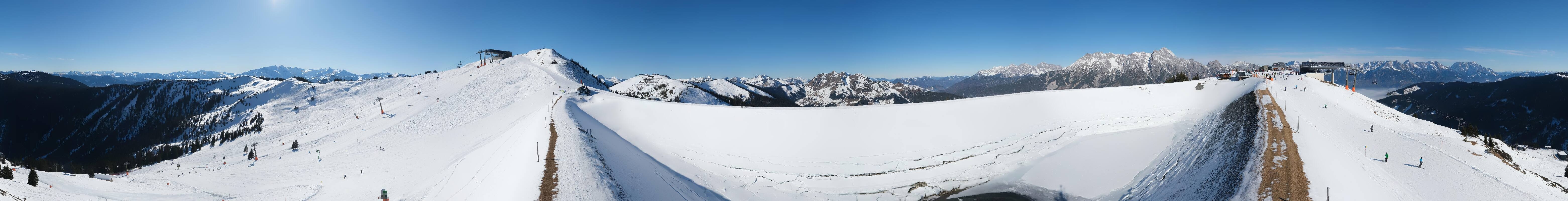 Archiv Foto Webcam Leogang - Ausblick vom Großen Asitz