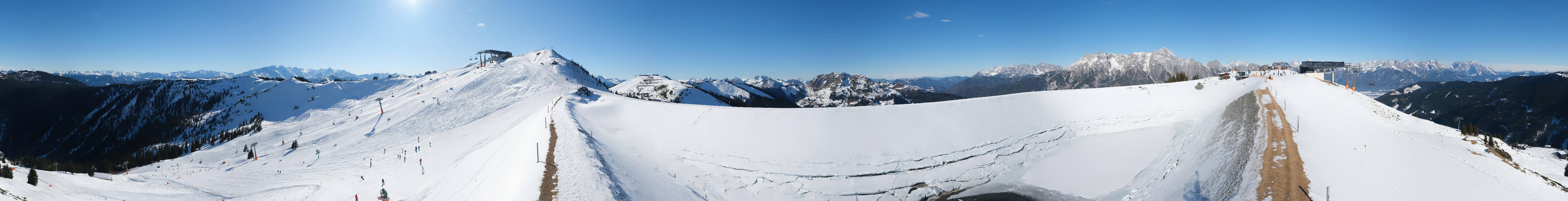 Archiv Foto Webcam Leogang - Ausblick vom Großen Asitz