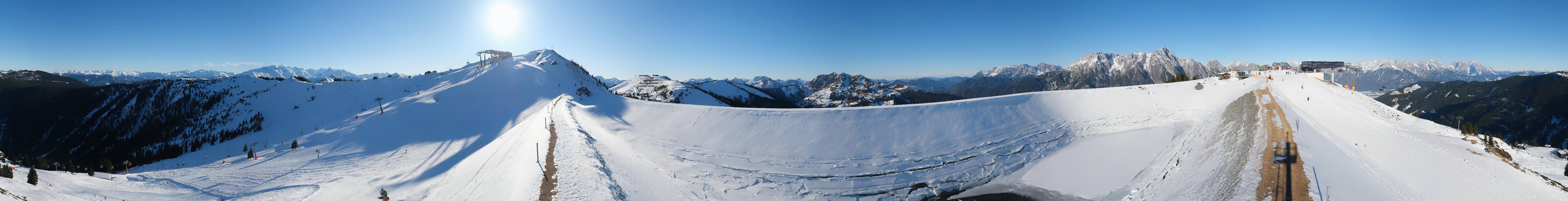 Archiv Foto Webcam Leogang - Ausblick vom Großen Asitz