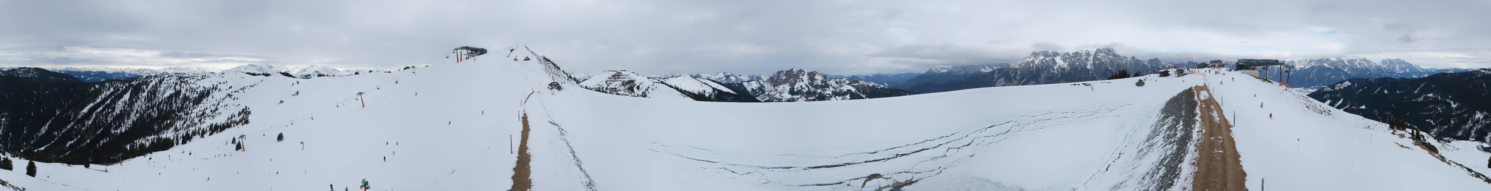 Archiv Foto Webcam Leogang - Ausblick vom Großen Asitz