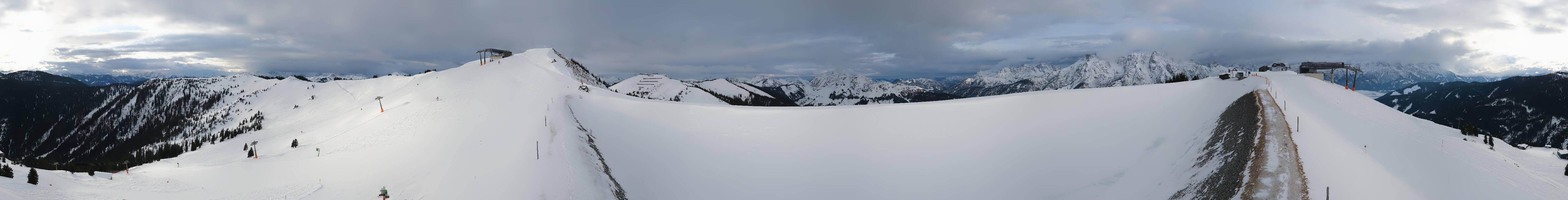 Archiv Foto Webcam Leogang - Ausblick vom Großen Asitz