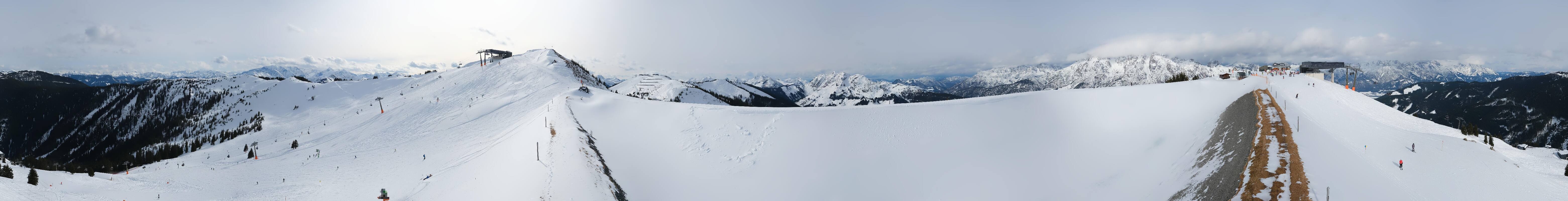Archiv Foto Webcam Leogang - Ausblick vom Großen Asitz