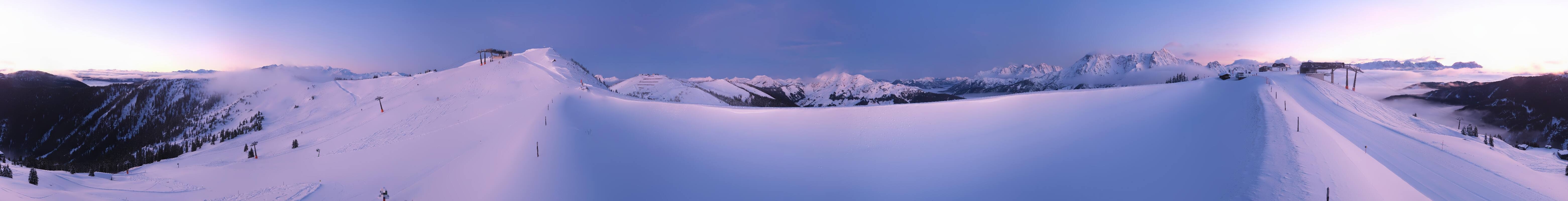 Archiv Foto Webcam Leogang - Ausblick vom Großen Asitz