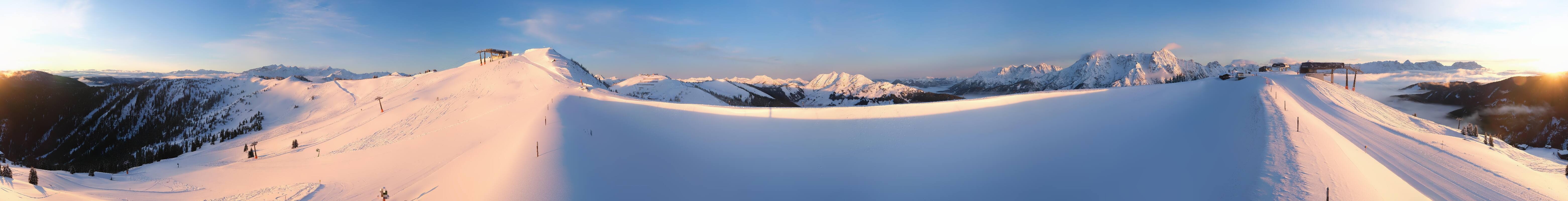 Archiv Foto Webcam Leogang - Ausblick vom Großen Asitz