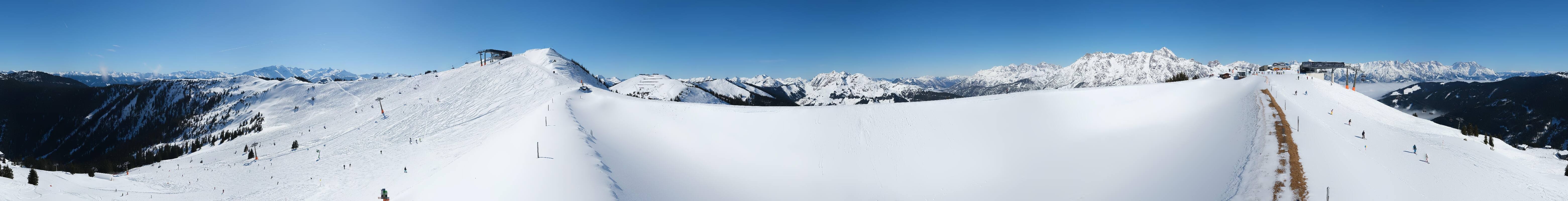 Archiv Foto Webcam Leogang - Ausblick vom Großen Asitz
