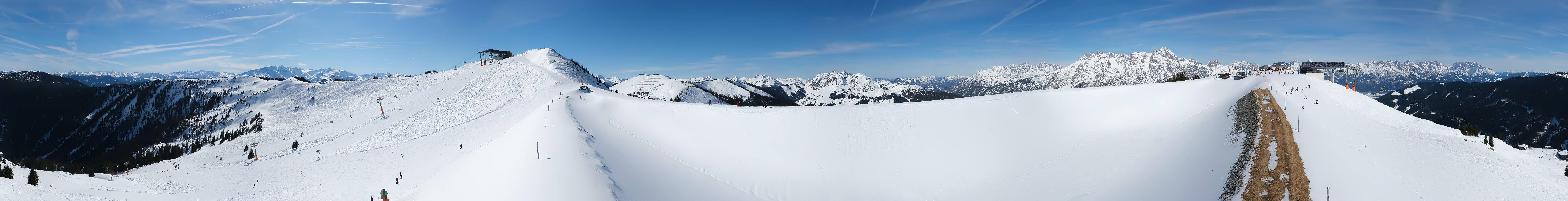 Archiv Foto Webcam Leogang - Ausblick vom Großen Asitz
